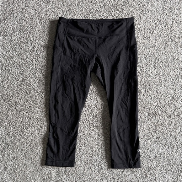 lululemon athletica Fast and Free Black Leggings - Picture 1 of 4